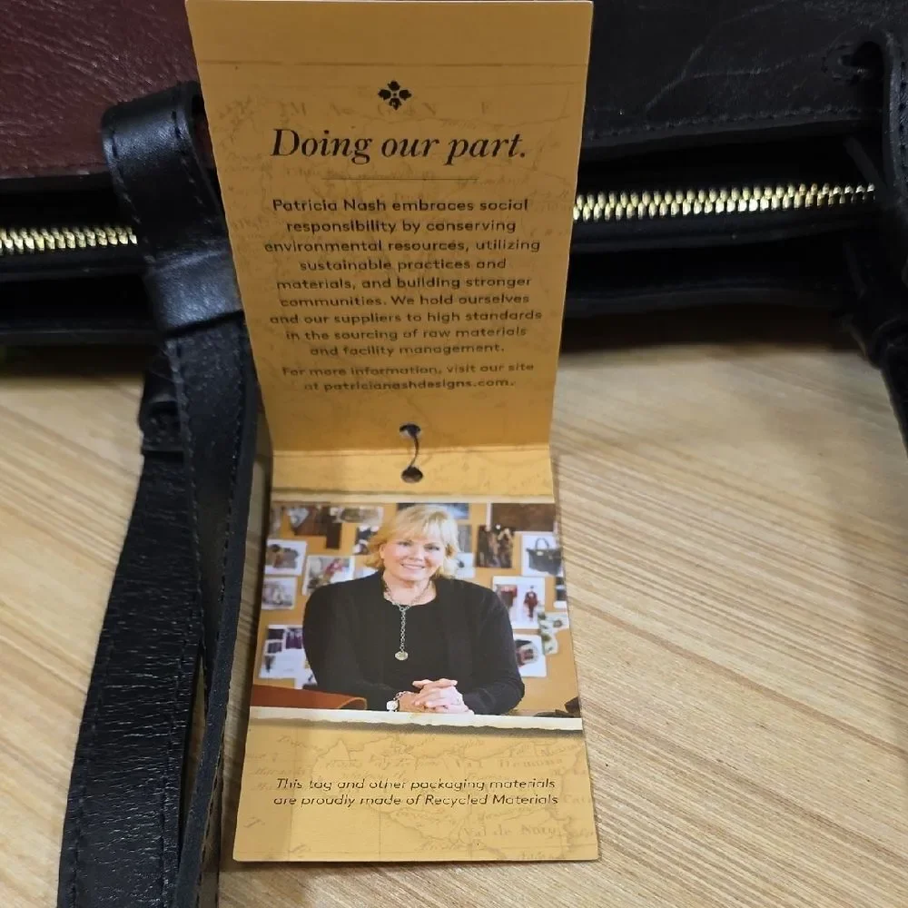 Patricia Nash Color Block Leather Tote – NEW WITH TAGS - Picture 10 of 15